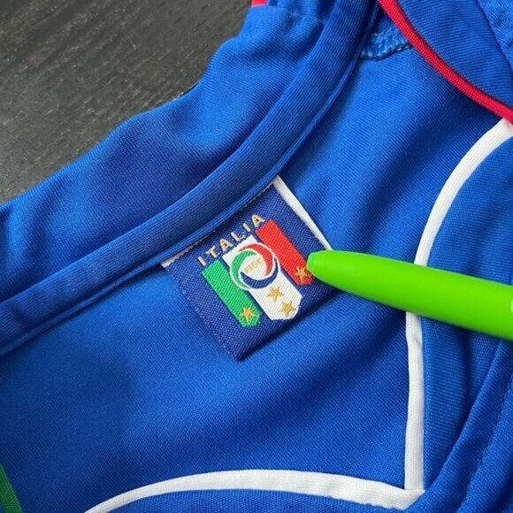 Italia Men’s Medium Puma Soccer Jersey Football Shirt Blue 2010 2011 Azzurri - Picture 13 of 14